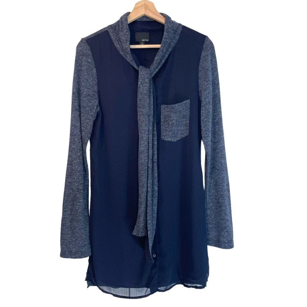 Greylin Layered Shirt Dress